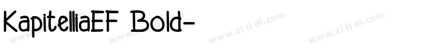 KapitelliaEF Bold字体转换